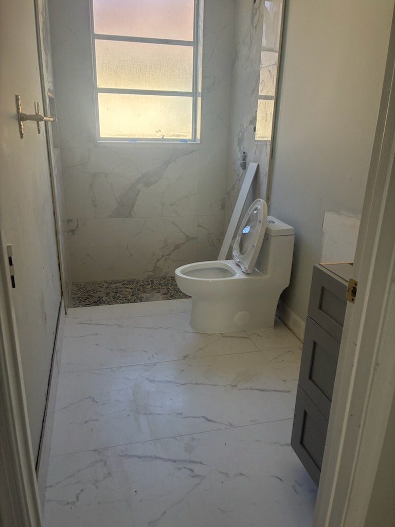 Bathroom toilet replacement project in Lake Worth FL